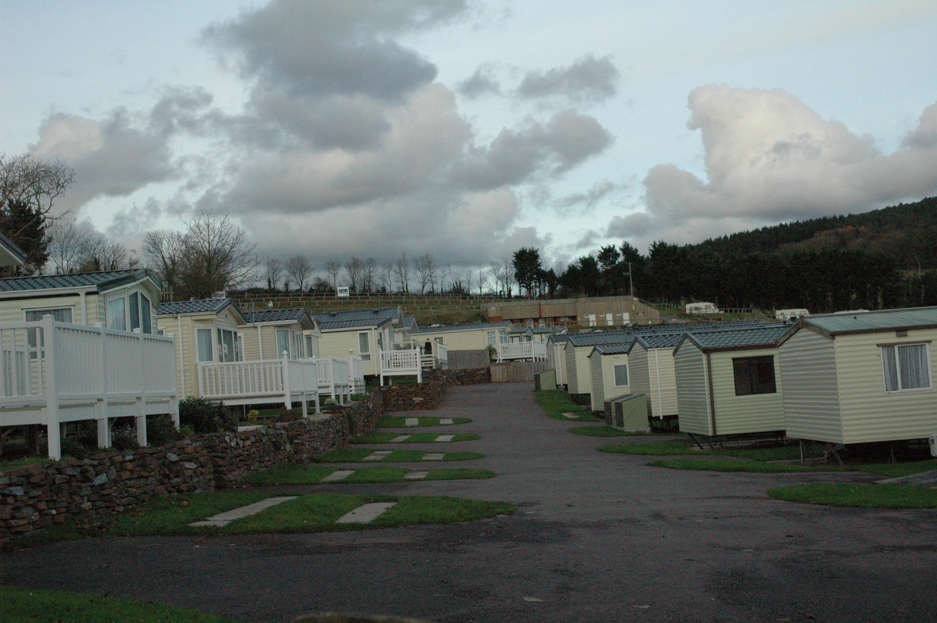 Out of season caravan park